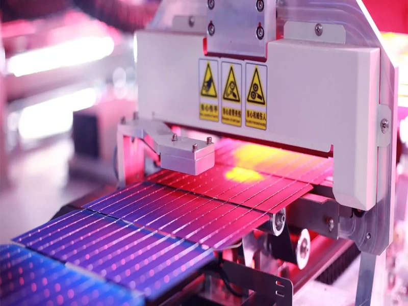 Monocrystalline Solar Panel Production Monocrystalline solar panel production with advanced photovoltaic cell manufacturing technology