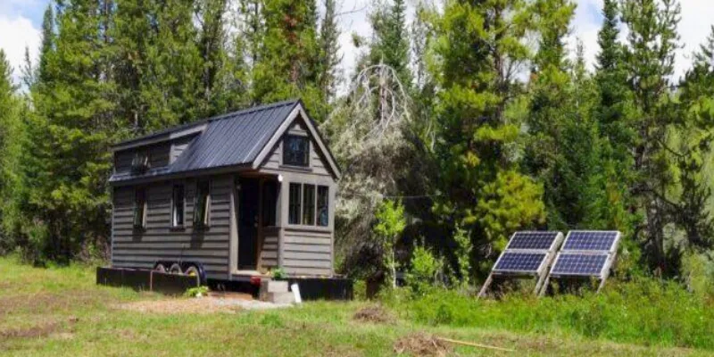 Small Solar Panels for Off-Grid Systems Small solar panel providing power for a remote cabin and off-grid electrical system