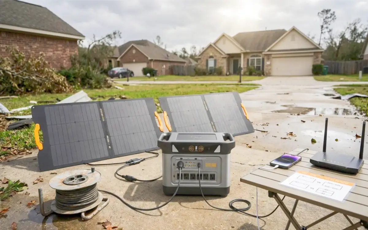 Portable Solar Panel for Emergency Power Portable solar panel for emergency backup power