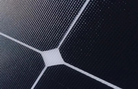 ETFE Flexible Solar Panel ETFE surface on a flexible solar panel