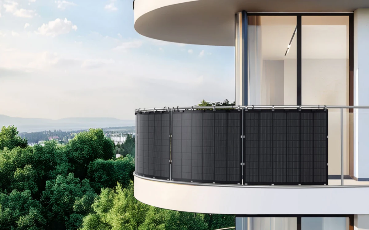 Flexible Solar Panels for Balcony Solar Systems Flexible solar panels installed on a residential balcony