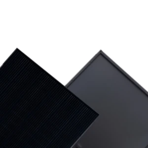 Black solar panels with aesthetic design for roof installation